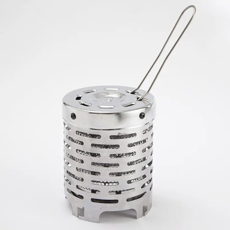 Outdoor Mini Heating Stove Picnic Hand Warmer Stainless Steel Autumn and Winter Heater