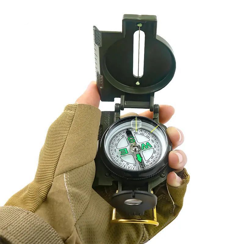 Multifunctional Hiking Camping Navigation Survival Backpacking Waterproof Hand Held Compass for Outdoor