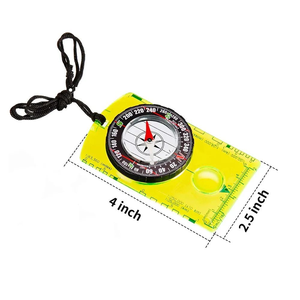 Navigation Compass Map Acrylic Backpack Compass Professional Field Compass for Map Reading Best Survival Tool