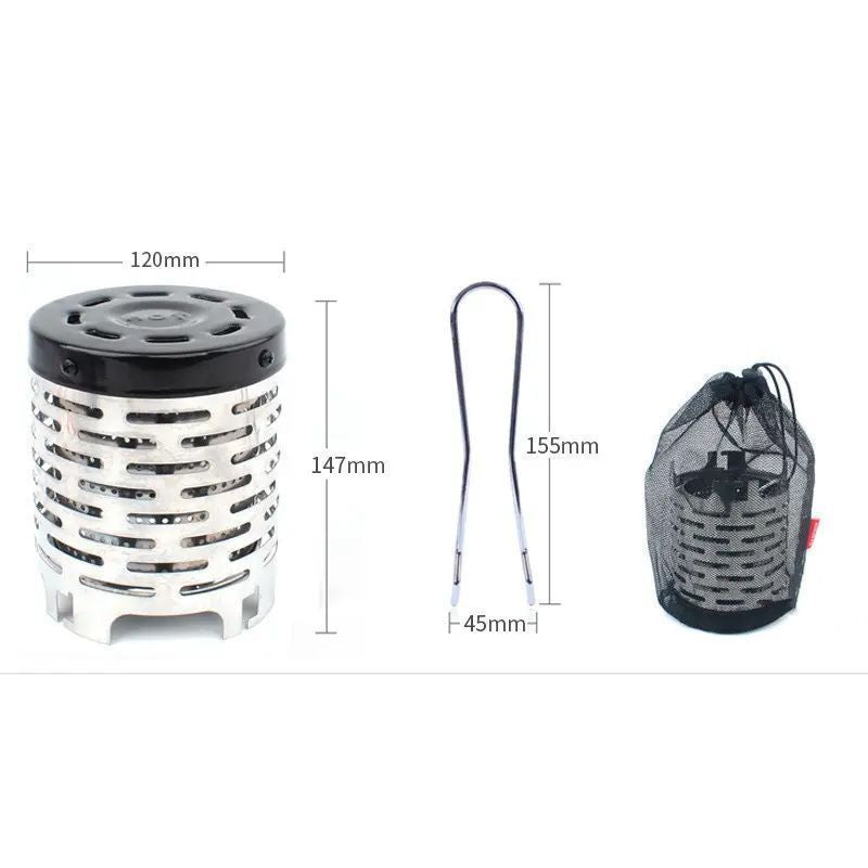 Outdoor Mini Heating Stove Picnic Hand Warmer Stainless Steel Autumn and Winter Heater