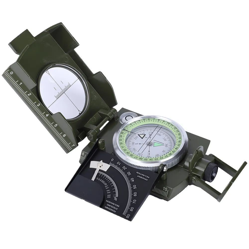 Hiking Compass Outdoor IP65 Sighting Clinometer Professional Metal Waterproof With Carry Bag for Camping