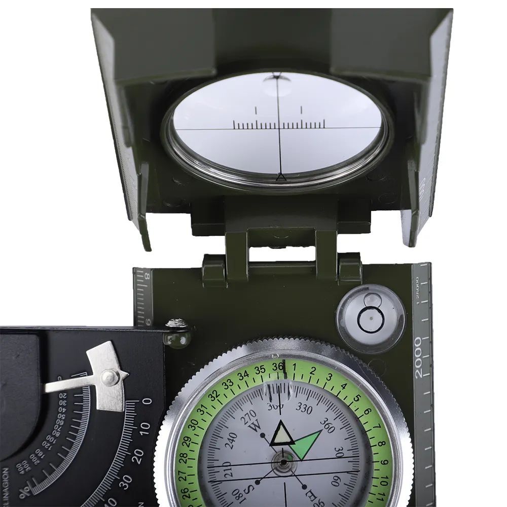 Hiking Compass Outdoor IP65 Sighting Clinometer Professional Metal Waterproof With Carry Bag for Camping
